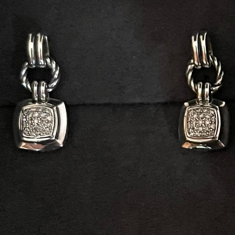 DAVID YURMAN Petite Albion® Drop Earrings with Pavé Diamonds